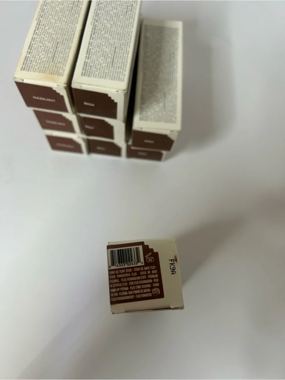 9 Lot Milk Makeup Flex Foundation Stick Full size 10g/0.35oz Hazelnut Rich Deep.